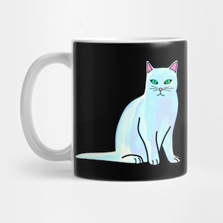 Light Blue Cat Mug